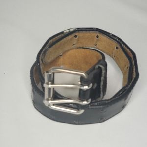 Boys Black Leather Belt